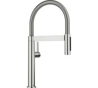 BLANCO CULINA-S II Mini PVD acier | Haute pression | Avec tuyau extractible | Changement de jet clair en jet de douche | Clapet anti-retour | Cartouche en céramique | Qualité de l'eau sûre et économie