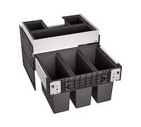 Blanco Trieur à déchets Select II 526209 - 45 l (3x15 l) pour meuble bas 60 cm - Noir
