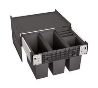 BLANCO SELECT II 60/4 | Système de déchets | Pour armoires inférieures de 60 cm de large | Système d'extraction pour fixation frontale | 2 x 15 litres et 2 x 6 litres | 1 x couvercle de seau de 6 l |