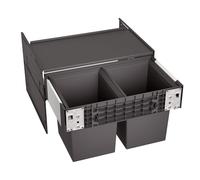 BLANCO SELECT II Compact 60/2 | Système de déchets | Pour armoires inférieures de 60 cm de large | Système d'extraction pour fixation frontale | Couvercle du système | 2 seaux de 17 litres |