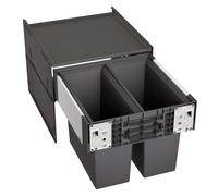 Blanco Poubelle encastrable Select II 45/2 – 2x16 L, pour meuble 45 cm, extraction frontale (526200)