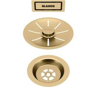 BLANCO Set de vidage et trop-plein or satiné pour cuve simple PVD or satiné