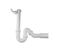 Blanco - Siphon pour évier, avec raccord, en plastique 137267
