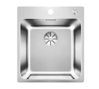 Blanco Solis 400 - Évier 44x50 cm avec commande excentrique PushControl, inox brossé 526119