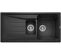Blanco Sona 6 - Évier en silgranit 100x50 cm, noir 525975
