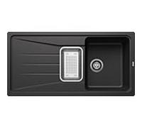 Blanco Sona 6 S évier 519680100 x 50 cm, PuraDur anthracite, réversible, avec cuve, sans télécommande de vidange