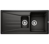 Blanco Sona 6 S évier en granit 100x50 cm à 1,5 bac noir 525975