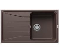 Blanco Sona 6 S Silgranit PuraDur Évier de cuisine encastrable et réversible - Gris anthracite, marron, 519679