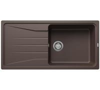 Blanco Sona 6 S Silgranit PuraDur Évier de cuisine encastrable et réversible - Gris anthracite, marron, 519697