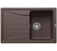 Blanco Sona 6 S Silgranit PuraDur Évier de cuisine encastrable et réversible - Gris anthracite, marron, 519670