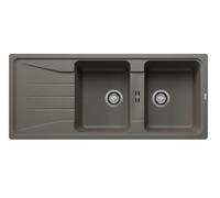 Blanco Sona 8 - Évier en silgranit, 116x50 cm, gris 527339