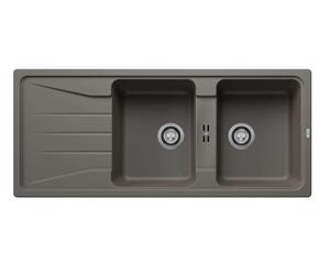Blanco Sona 8 - Évier en silgranit, 116x50 cm, gris 527339