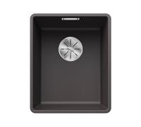 BLANCO SUBLINE 320-F - Évier de Cuisine en Granit Affleurant pour Meubles Bas de 40 cm de Large - SILGRANIT - Gris - 523417