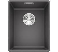 BLANCO SUBLINE 320-F, SILGRANIT® PuraDur®, gris roche, sans vidage à distance