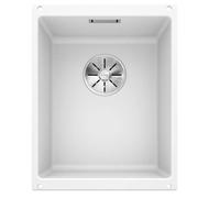 BLANCO SUBLINE 320-U - Évier de Cuisine en Granit pour Meubles Bas de 40 cm de Large - Sous Plan - SILGRANIT - Blanc - 523410