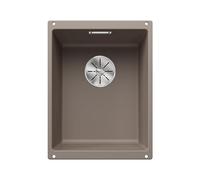 BLANCO SUBLINE 320-U - Évier de Cuisine en Granit pour Meubles Bas de 40 cm de Large - Sous Plan - SILGRANIT - Marron - 523414
