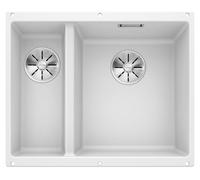 Blanco SUBLINE 340/160-U 555 x 460 mm blanc 523562 1 évier Sans égouttoir Avec bac à Cuve à droite