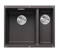 Blanco Évier de cuisine Subline 340/160-U Silgranit – 52,5x40 cm – Gris/Graphite/Onyx – 523549