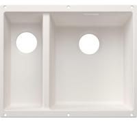 BLANCO SUBLINE 340/160-U pour composants colorés Evier encastré SILGRANIT blanc à partir de 60 cm sansd'écoulement à distance