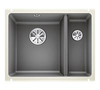 Blanco Subline 350/150-u évier 523746 56,7x45,6 cm, basalte PuraPlus, pour sous plan