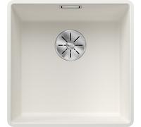 Blanco Évier affleurant SUBLINE 400‑F SILGRANIT PuraDur Blanc pour meuble bas 50 cm