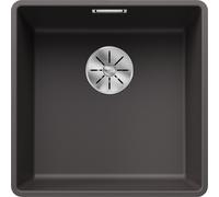 Blanco Évier de cuisine Subline 400‑F – SILGRANIT PuraDur gris roche 42,7x42,7 cm