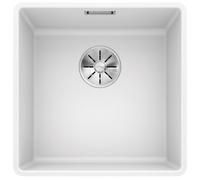 BLANCO SUBLINE 400-F, SILGRANIT® PuraDur®, blanc, sansde vidage à distance