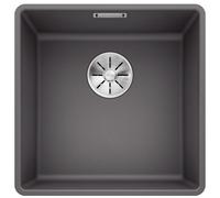 BLANCO SUBLINE 400-F, SILGRANIT® PuraDur®, gris roche, sans vidage à distance