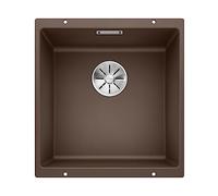 BLANCO SUBLINE 400-U - Évier de Cuisine en Granit pour Meubles Bas de 50 cm de Large - Sous Plan - SILGRANIT - Marron - 523431