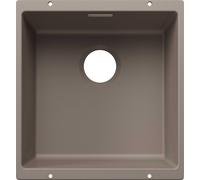 BLANCO SUBLINE 400-U pour composants colorés Evier encastré SILGRANIT tartufo à partir de 50 cm sansd'écoulement à distance