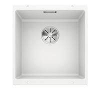 BLANCO SUBLINE 400-U, SILGRANIT® PuraDur®, blanc, sansde vidage à distance