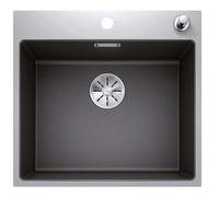Blanco Subline 500 - Évier en silgranit, 54x51 mm, avec commande excentrique, SteelFrame, InFino, anthracite 524111