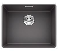 BLANCO SUBLINE 500-F, SILGRANIT® PuraDur®, gris roche, sans vidage à distance