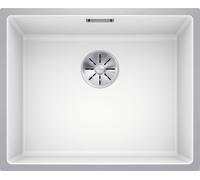 BLANCO SUBLINE 500-IF SteelFrame, SILGRANIT® PuraDur®, blanc, sansde vidage à distance