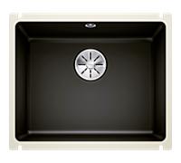 Blanco Subline 500-u évier 523740 54,3x45,6cm, PuraPlus noir, pour sous plan