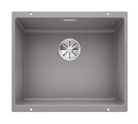 BLANCO SUBLINE 500-U - Évier de Cuisine en Granit pour Meubles Bas de 60 cm de Large - Sous Plan - SILGRANIT - Gris - 523434