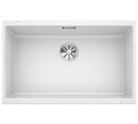 BLANCO SUBLINE 700-U - Évier de Cuisine en Granit pour Meubles Bas de 80 cm de Large - Sous Plan - SILGRANIT - Blanc - 523446