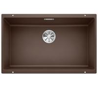 BLANCO SUBLINE 700-U, SILGRANIT® PuraDur®, cafe, sansà distance de l'écoulement