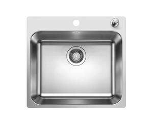 Blanco Supra 500 - Évier 54x50 cm avec commande excentrique, inox brossé 526355
