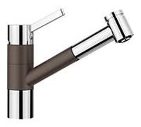 Blanco Tivo -s Mélangeur de cuisine 517618 extensible, SILGRANIT-Look cafe / chromé