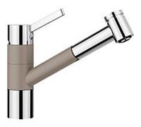 Blanco Tivo -s Mélangeur de cuisine 517619 extensible, aspect SILGRANIT tartufo / chrome