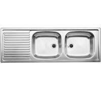 Blanco Top évier en acier inoxydable 123.5x43.5 cm 500374