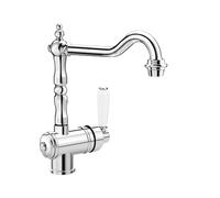 BLANCO Tradon Robinet de cuisine chromé haute pression Clapet anti-retour Cartouche en céramique Qualité de l'eau garantie et économie d'eau 15 x 29,4 x 27,5 cm