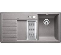 Blanco TRISONA 6 S 513766 Évier de cuisine, en granit Silgranit PuraDur à bac droit, 1 pièce, en aluminium
