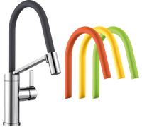Blanco Mitigeur de cuisine VIU-S sur pied chrome avec douchette extractible 524813