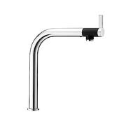 BLANCO Vonda 518434 Robinet de Cuisine design avec Commande Avant, Surface Chromée, Haute Pression, 1 Pièce