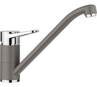 BLANCO WEGA II Robinet de cuisine en gris volcanique/chromé Haute pression Clapet anti-retour Cartouche en céramique Qualité d'eau garantie et économie d'eau
