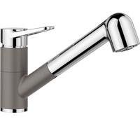 Blanco Wega S - Mitigeur d'évier avec douchette extractible, gris/chrome 526983