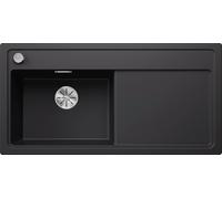 Blanco Évier de cuisine Zenar XL 6 S - Silgranit 100x51 cm, commande de vidage, noir