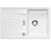 BLANCO ZIA 45 S - Évier Rectangulaire en Inox pour Meubles Bas de 45 cm de Large pour la Cuisine - SILGRANIT - Blanc - 514718